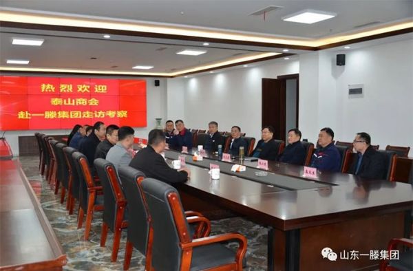 泰山商會執(zhí)行會長徐濤、香港泰安聯(lián)誼總會會長王振明等到一滕集團走訪考察